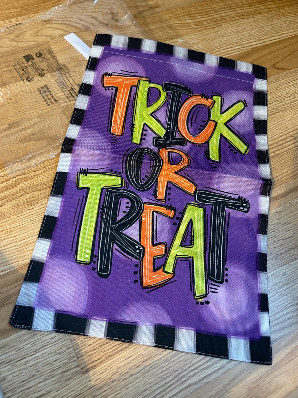 Trick Or Treat Halloween Garden Flag (12" x 18")